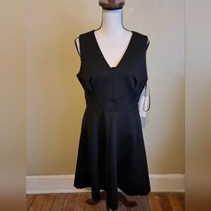 Calvin Klein black sleeveless dress.